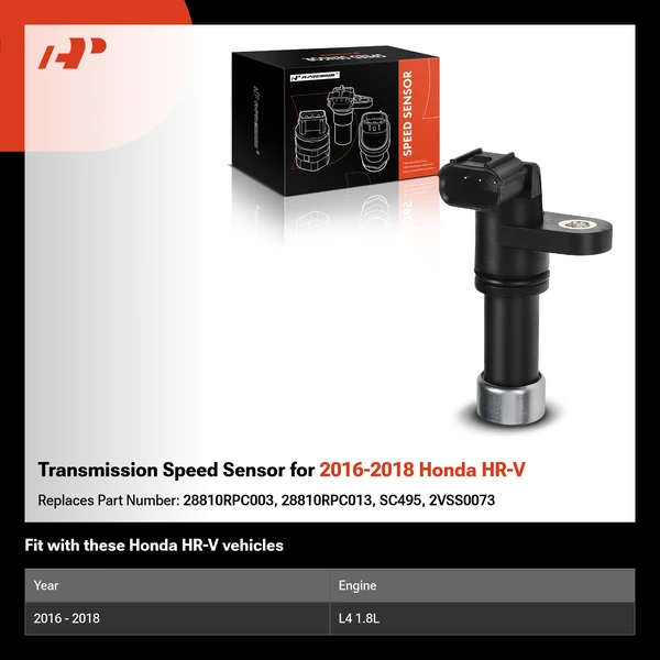 Transmission Speed Sensor for 2016-2018 Honda HR-V