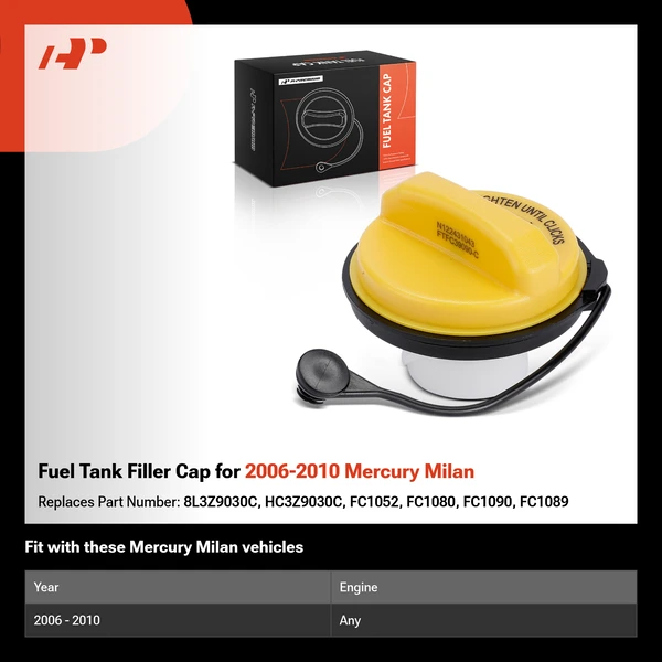 Fuel Tank Filler Cap for 2006-2010 Mercury Milan