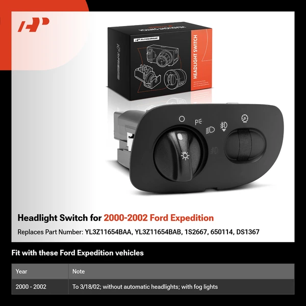 Headlight Switch for 2000-2002 Ford Expedition