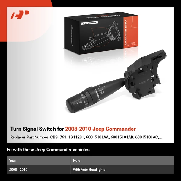 Turn Signal Switch for 2008-2010 Jeep Commander