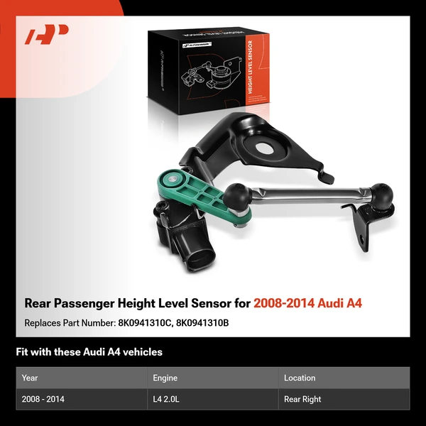 Rear Passenger Height Level Sensor for 2008-2014 Audi A4