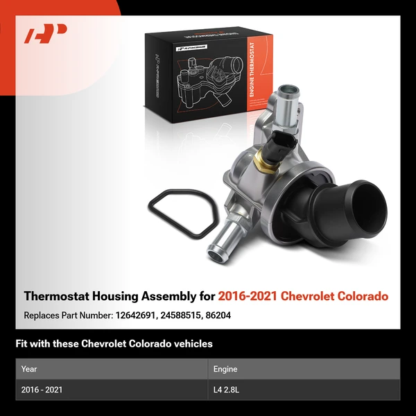 Thermostat Housing Assembly for 2016-2021 Chevrolet Colorado