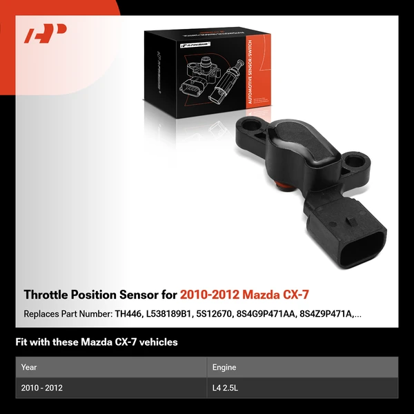 Throttle Position Sensor for 2010-2012 Mazda CX-7