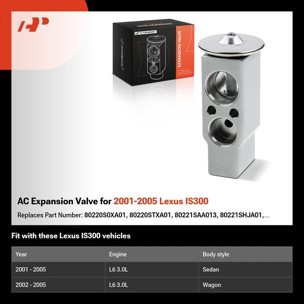 AC Expansion Valve for 2001-2005 Lexus IS300
