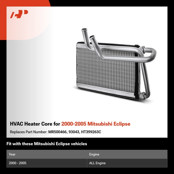 HVAC Heater Core for 2000-2005 Mitsubishi Eclipse
