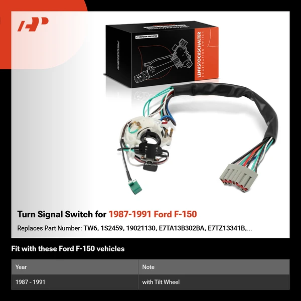 Turn Signal Switch for 1987-1991 Ford F-150