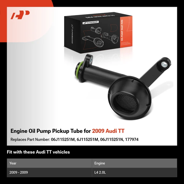 Engine Oil Pump Pickup Tube for 2009 Audi TT