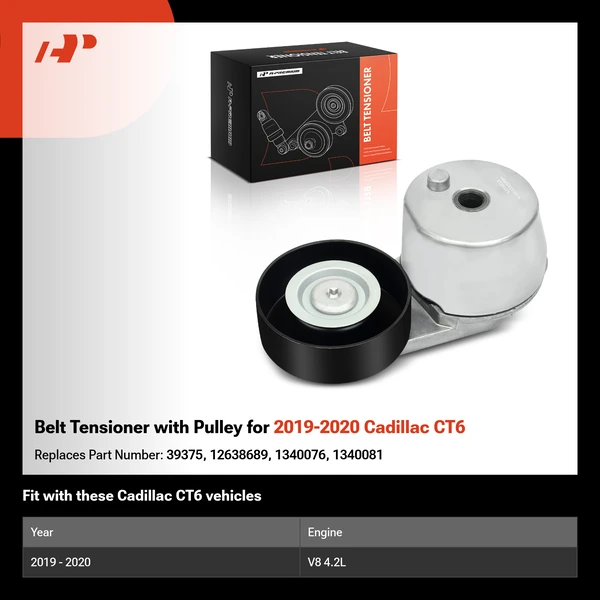 Belt Tensioner with Pulley for 2019-2020 Cadillac CT6