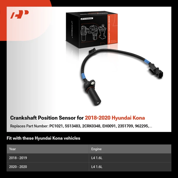 Crankshaft Position Sensor for 2018-2020 Hyundai Kona
