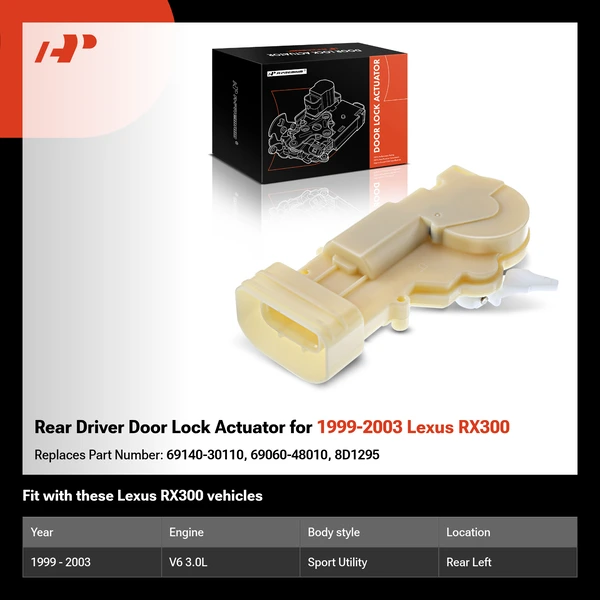 Rear Driver Door Lock Actuator for 1999-2003 Lexus RX300