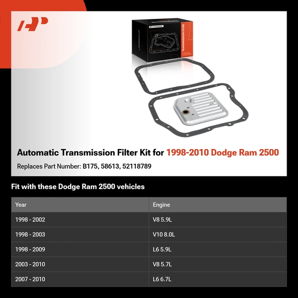 Automatic Transmission Filter Kit for 1998-2010 Dodge Ram 2500