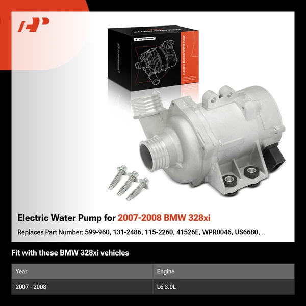 Electric Water Pump for 2007-2008 BMW 328xi