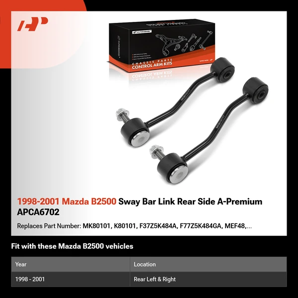 1998-2001 Mazda B2500 Sway Bar Link Rear Side A-Premium APCA6702