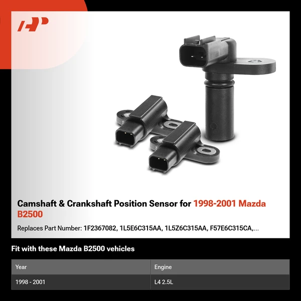 Camshaft & Crankshaft Position Sensor for 1998-2001 Mazda B2500