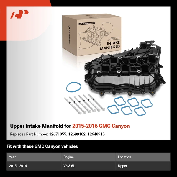 Upper Intake Manifold for 2015-2016 GMC Canyon