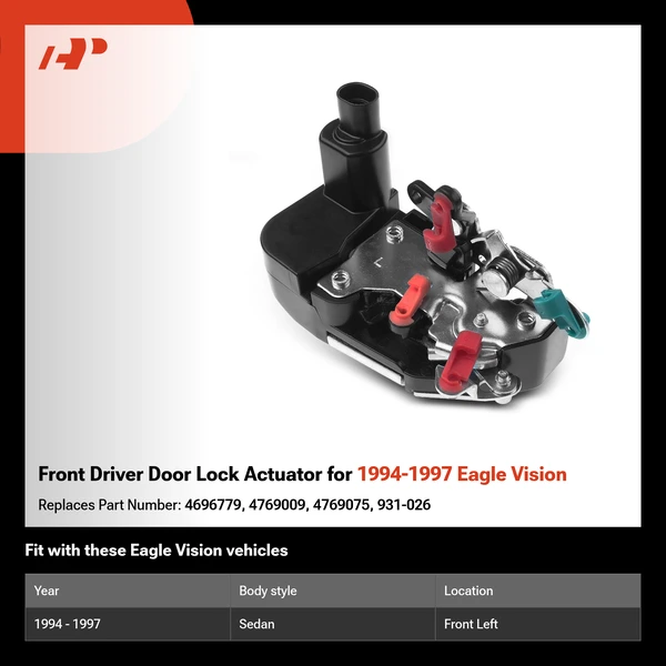 Front Driver Door Lock Actuator for 1994-1997 Eagle Vision