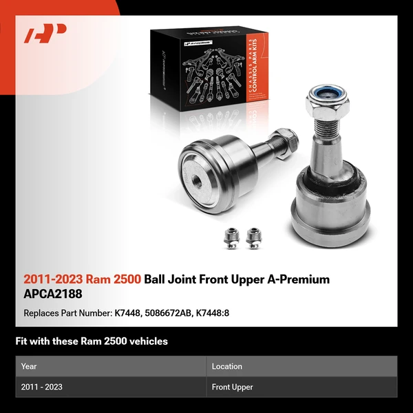 2011-2023 Ram 2500 Ball Joint Front Upper A-Premium APCA2188