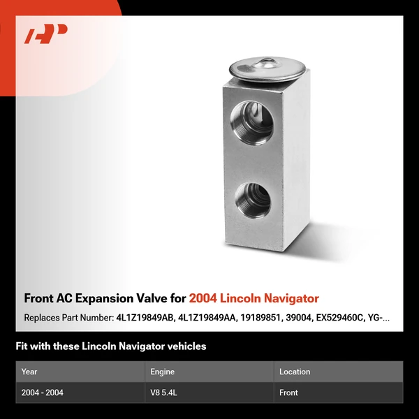 Front AC Expansion Valve for 2004 Lincoln Navigator