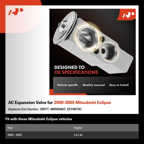 AC Expansion Valve for 2000-2005 Mitsubishi Eclipse