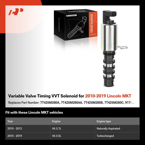 Variable Valve Timing VVT Solenoid for 2010-2019 Lincoln MKT