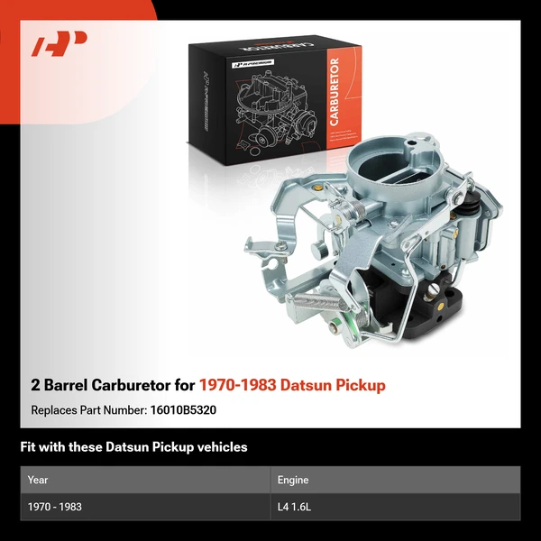 2 Barrel Carburetor for 1970-1983 Datsun Pickup