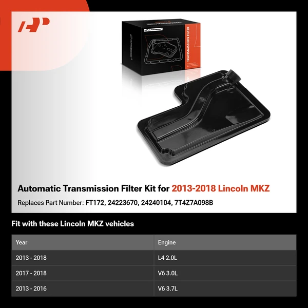 Automatic Transmission Filter Kit for 2013-2018 Lincoln MKZ