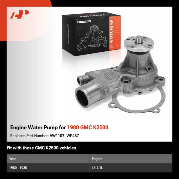Engine Water Pump for 1980 GMC K2500