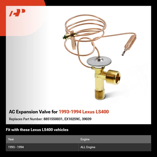 AC Expansion Valve for 1993-1994 Lexus LS400
