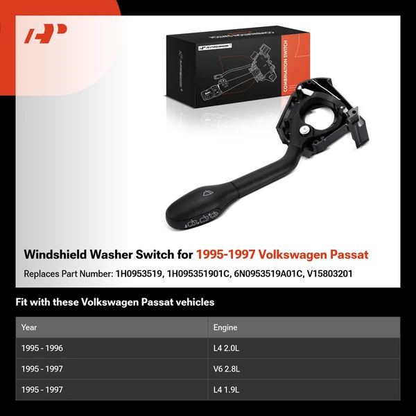 Windshield Washer Switch for 1995-1997 Volkswagen Passat