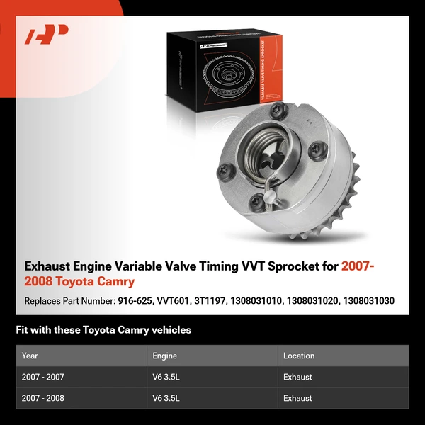 Exhaust Engine Variable Valve Timing VVT Sprocket for 2007-2008 Toyota Camry