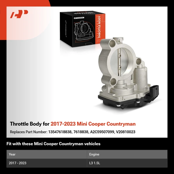 Throttle Body for 2017-2023 Mini Cooper Countryman