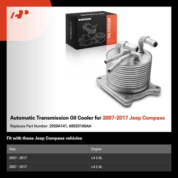 Automatic Transmission Oil Cooler for 2007-2017 Jeep Compass