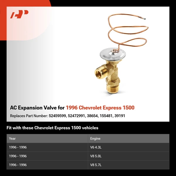 AC Expansion Valve for 1996 Chevrolet Express 1500