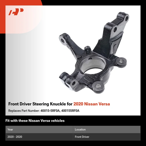 Front Driver Steering Knuckle for 2020 Nissan Versa
