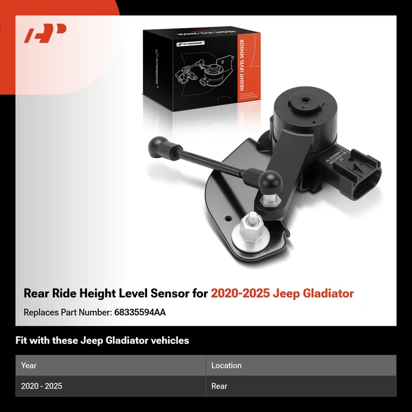 Rear Ride Height Level Sensor for 2020-2025 Jeep Gladiator