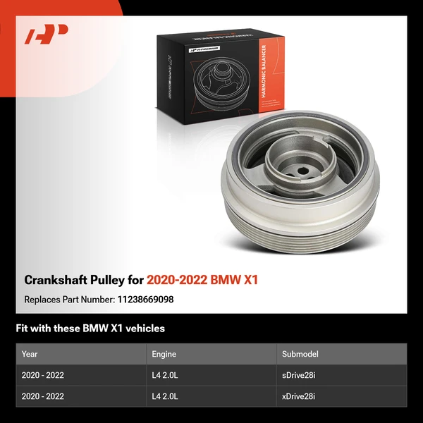 Crankshaft Pulley for 2020-2022 BMW X1