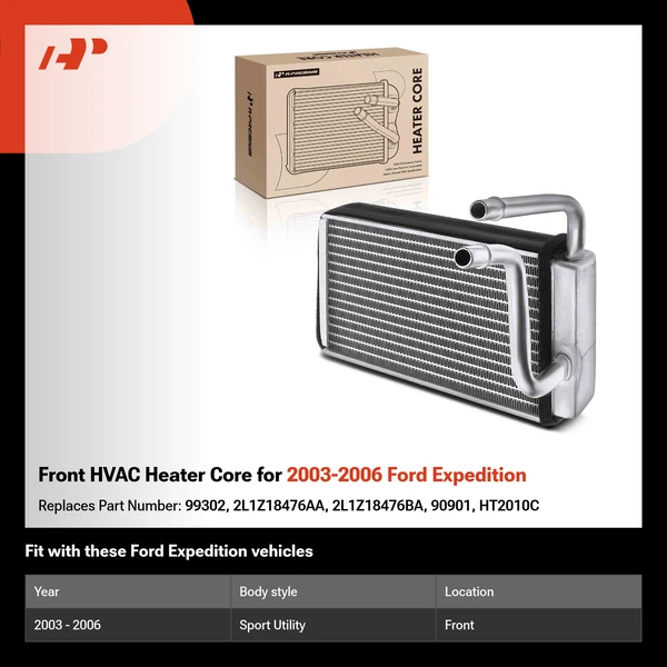 Front HVAC Heater Core for 2003-2006 Ford Expedition