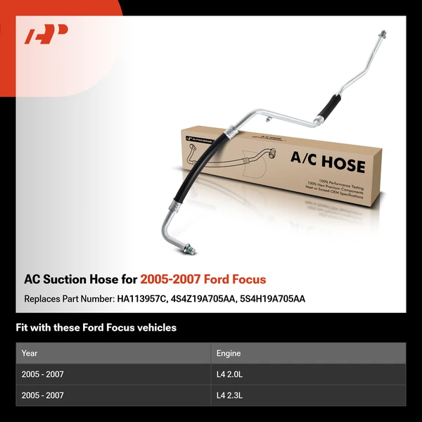AC Suction Hose for 2005-2007 Ford Focus