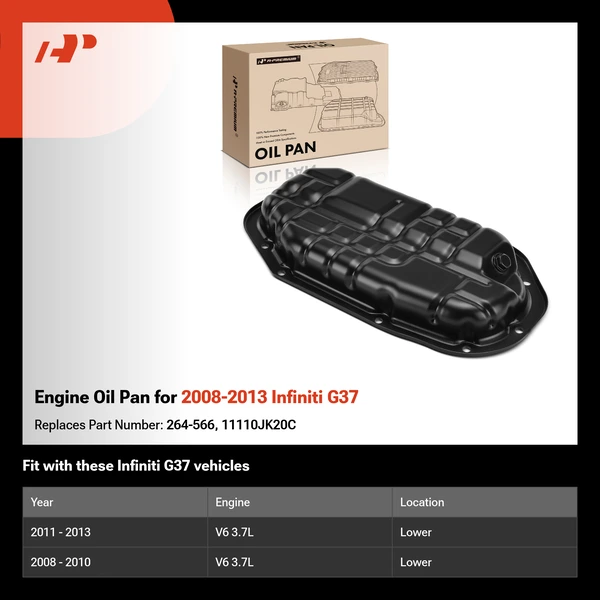 Engine Oil Pan for 2008-2013 Infiniti G37