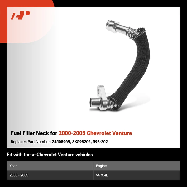 Fuel Filler Neck for 2000-2005 Chevrolet Venture