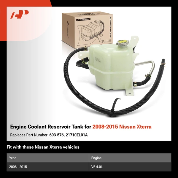 Engine Coolant Reservoir Tank for 2008-2015 Nissan Xterra