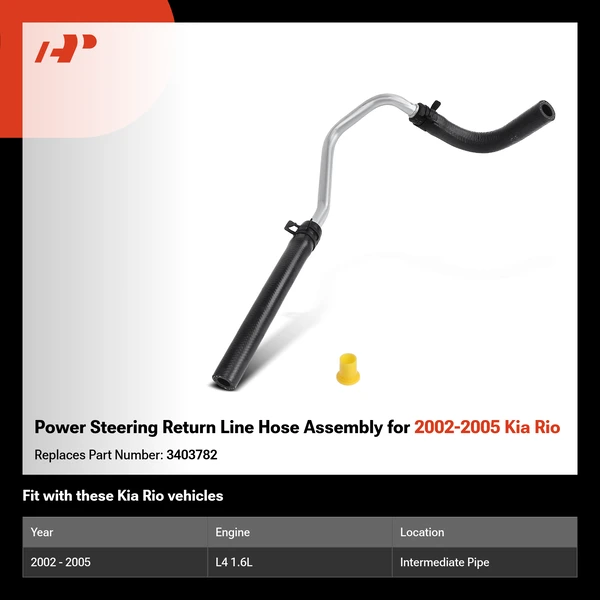 Power Steering Return Line Hose Assembly for 2002-2005 Kia Rio