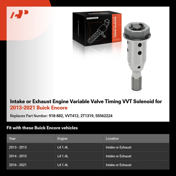 Intake or Exhaust Engine Variable Valve Timing VVT Solenoid for 2013-2021 Buick Encore