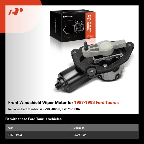 Front Windshield Wiper Motor for 1987-1993 Ford Taurus