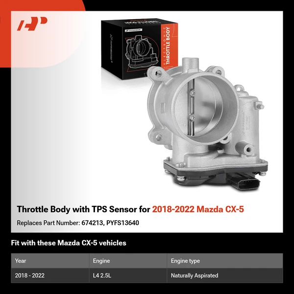 Throttle Body with TPS Sensor for 2018-2022 Mazda CX-5