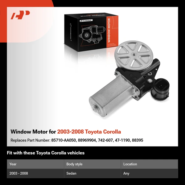 Window Motor for 2003-2008 Toyota Corolla