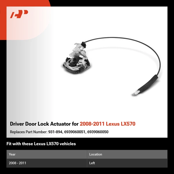 Driver Door Lock Actuator for 2008-2011 Lexus LX570