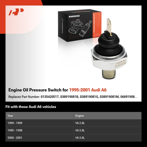 Engine Oil Pressure Switch for 1995-2001 Audi A6