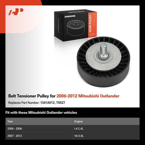 Belt Tensioner Pulley for 2006-2012 Mitsubishi Outlander