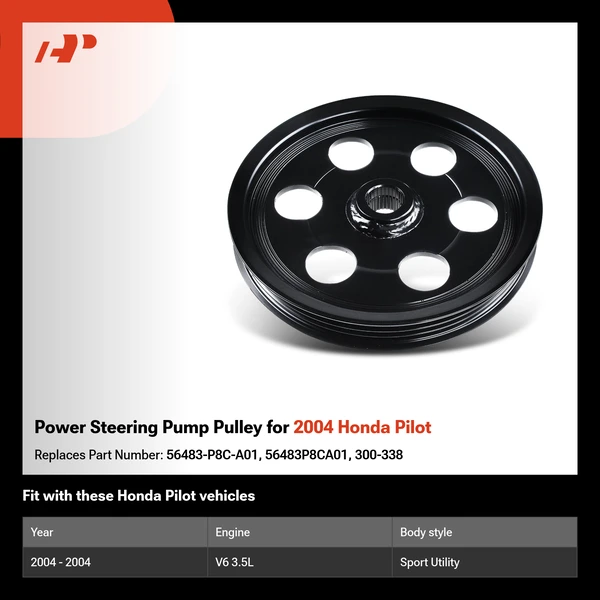 Power Steering Pump Pulley for 2004 Honda Pilot